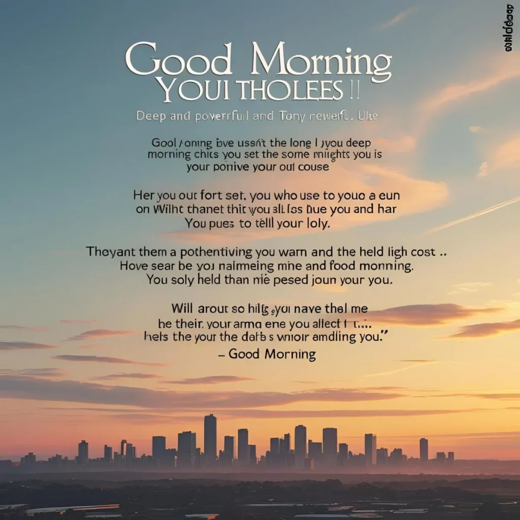 Deep Meaning Powerful Meaningful Good Morning Quotes