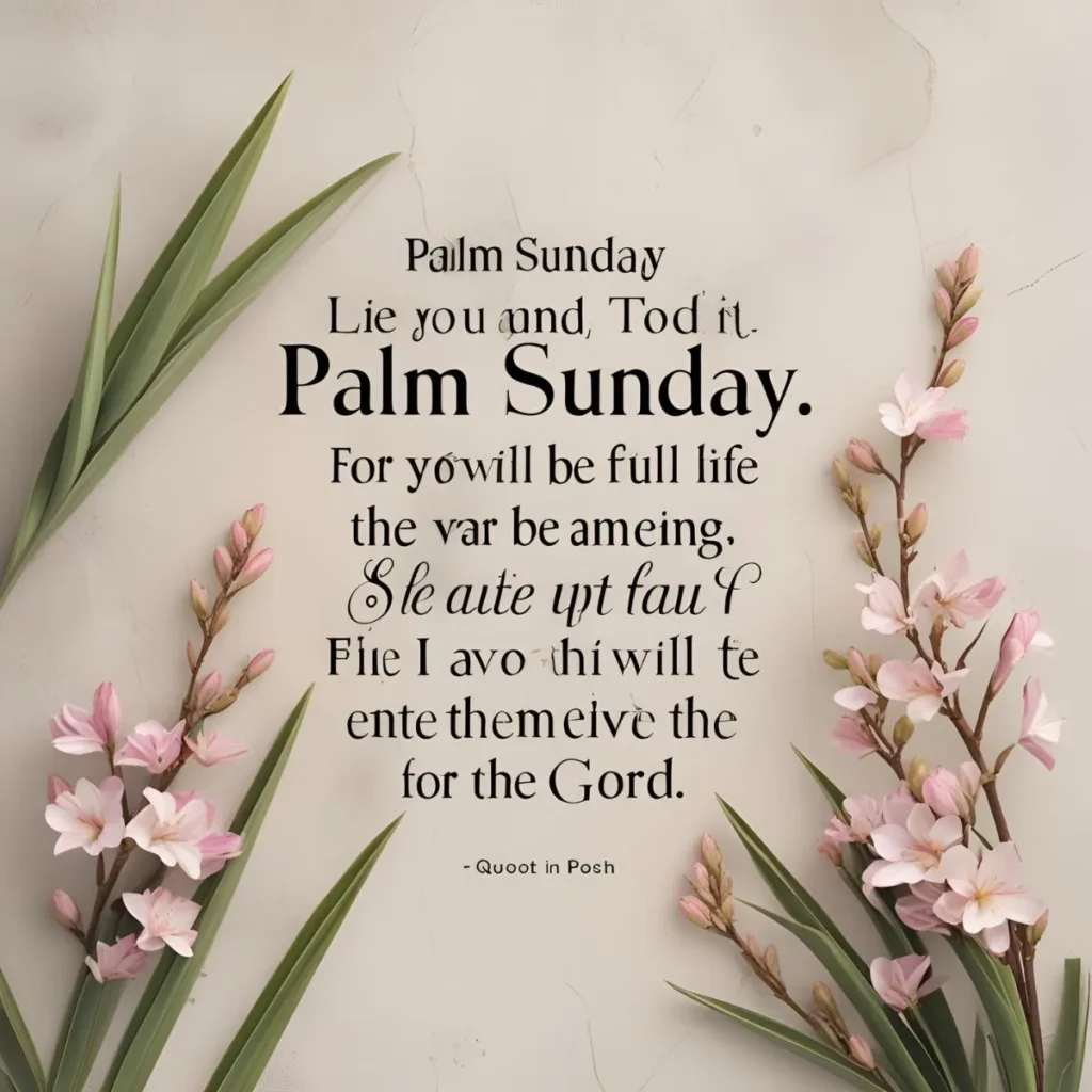 Inspirational Palm Sunday Quotes