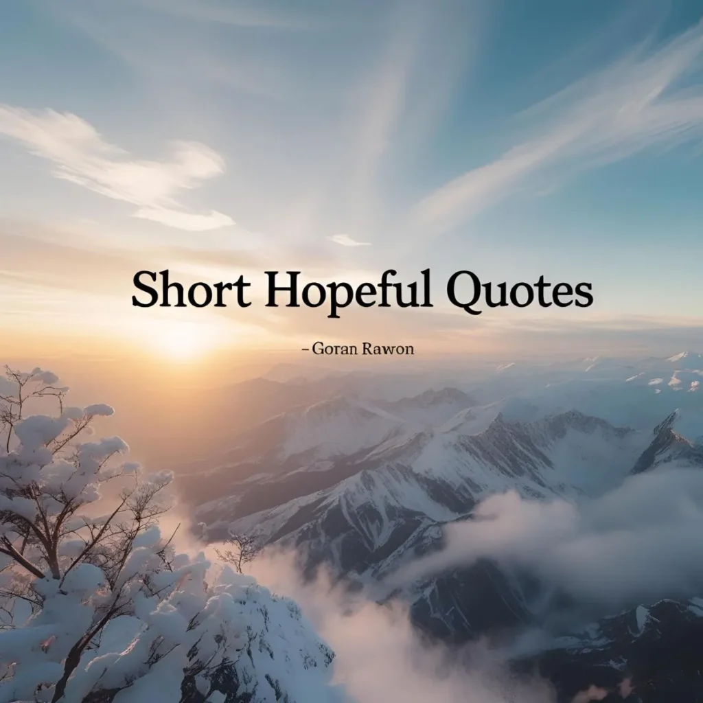 Short Hopeful Quotes