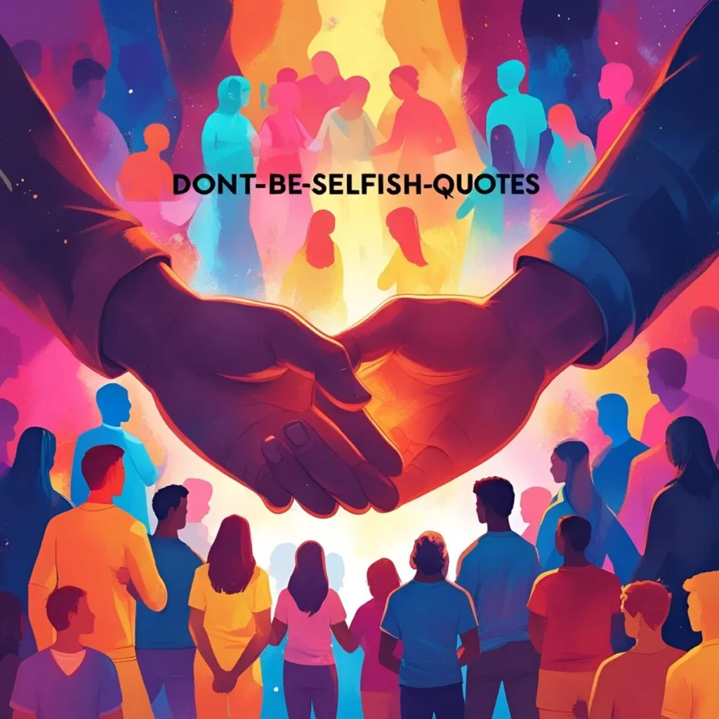 Don’t Be Selfish Quotes