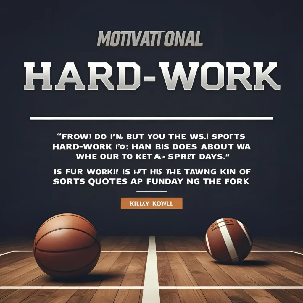 Motivational Sports Quotes About Hard Work