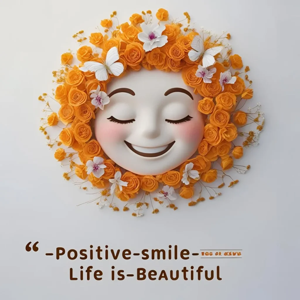 Positive Smile Life is Beautiful Quotes