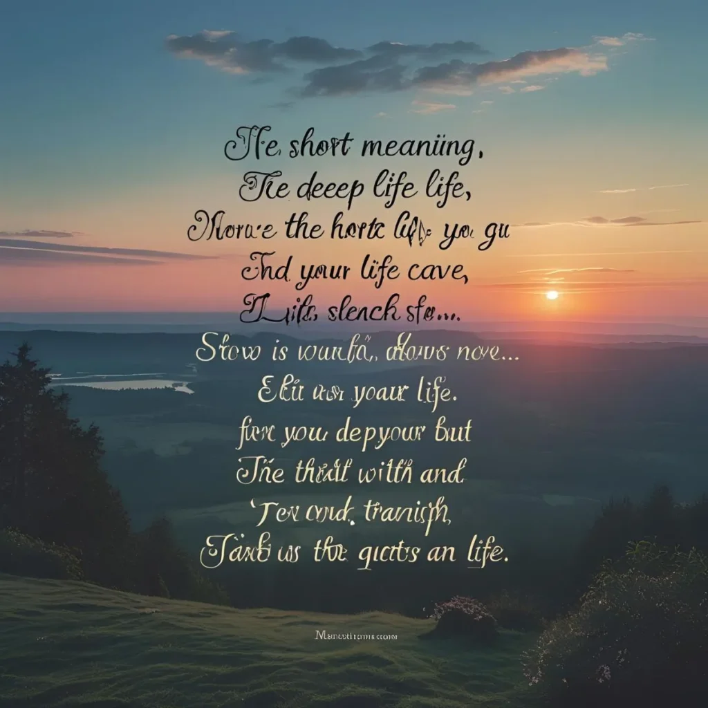 Short Meaningful Deep Life Quotes