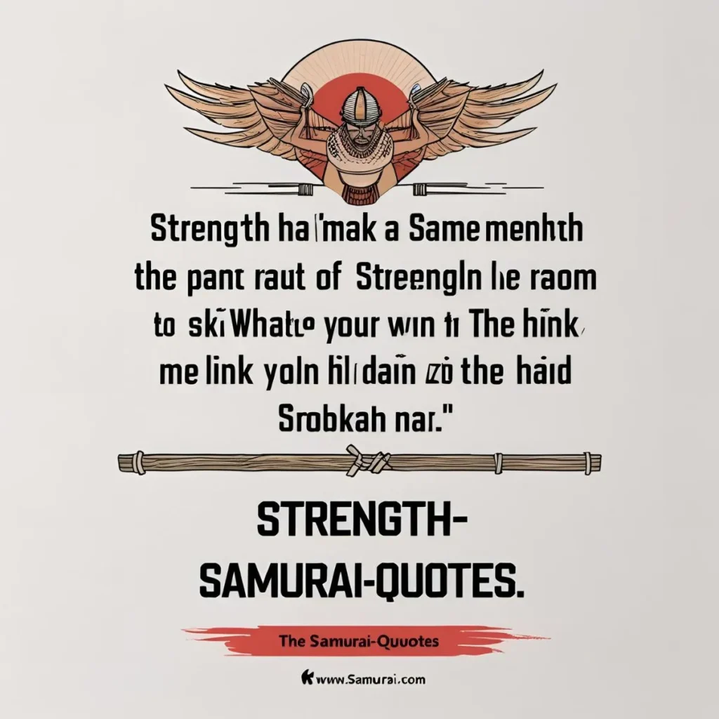 Strength Samurai Quotes