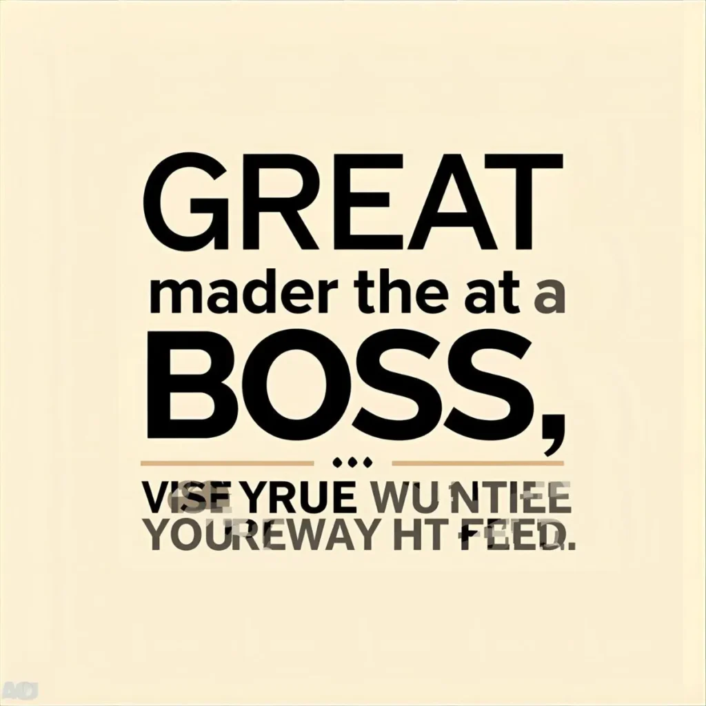 Great Boss Quotes
