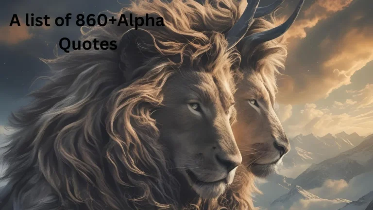 Alpha Quotes