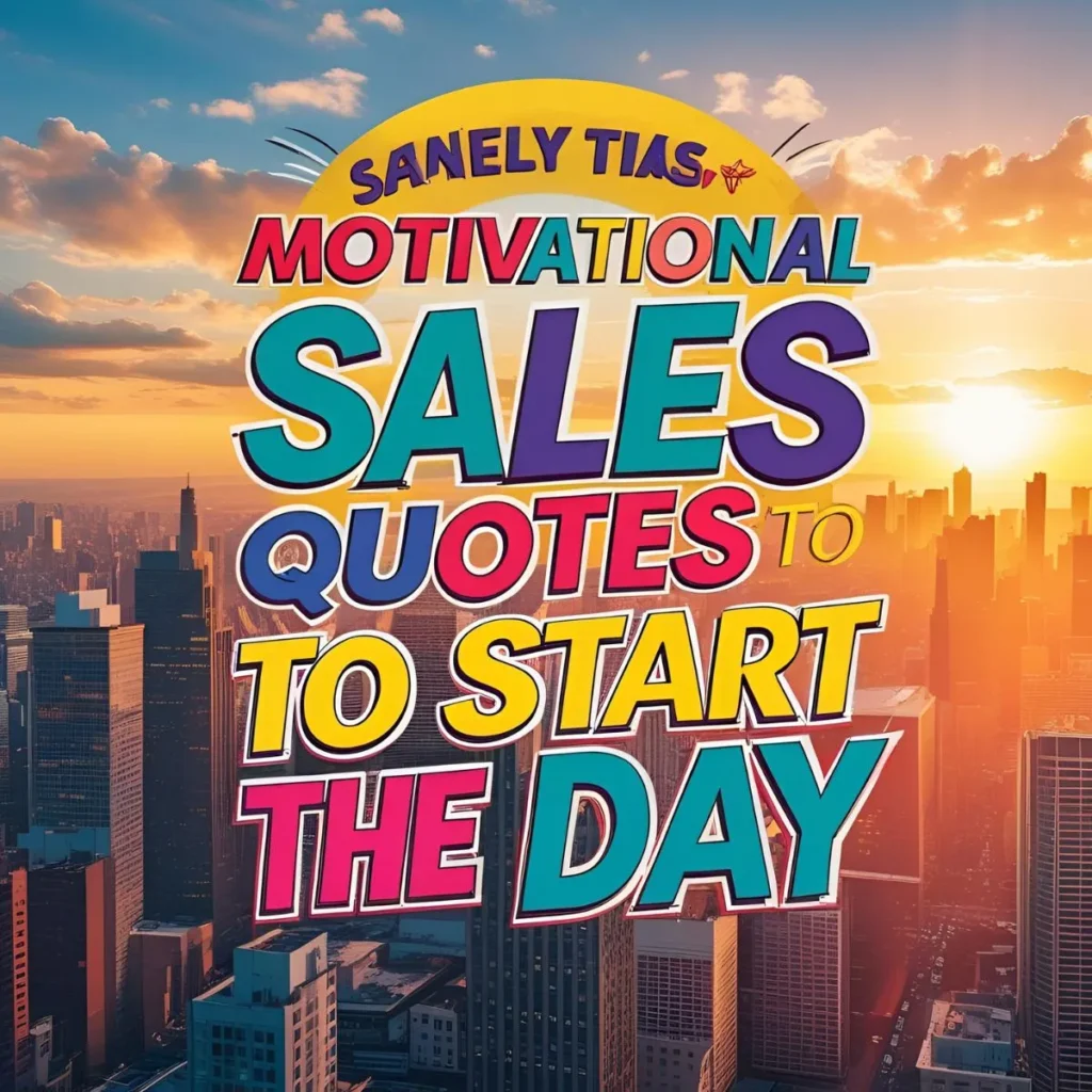 Motivational Sales Quotes to Start the Day