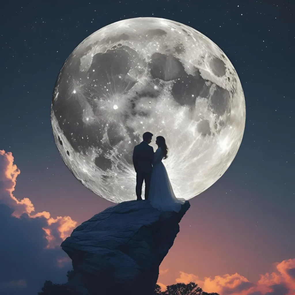 Romantic Romantic Moon Soul Deep Love Quotes