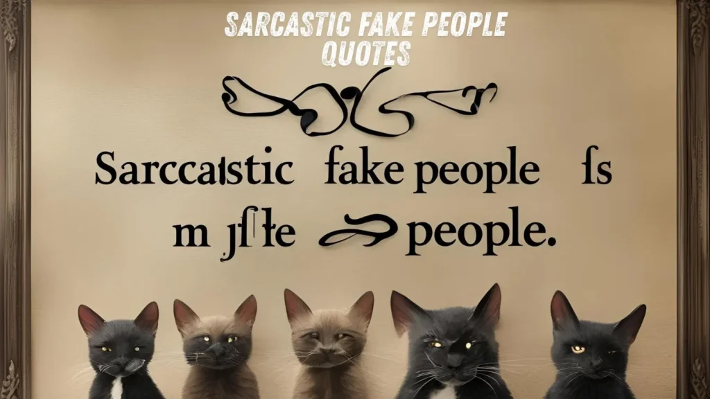 Sarcastic Fake People Quotes