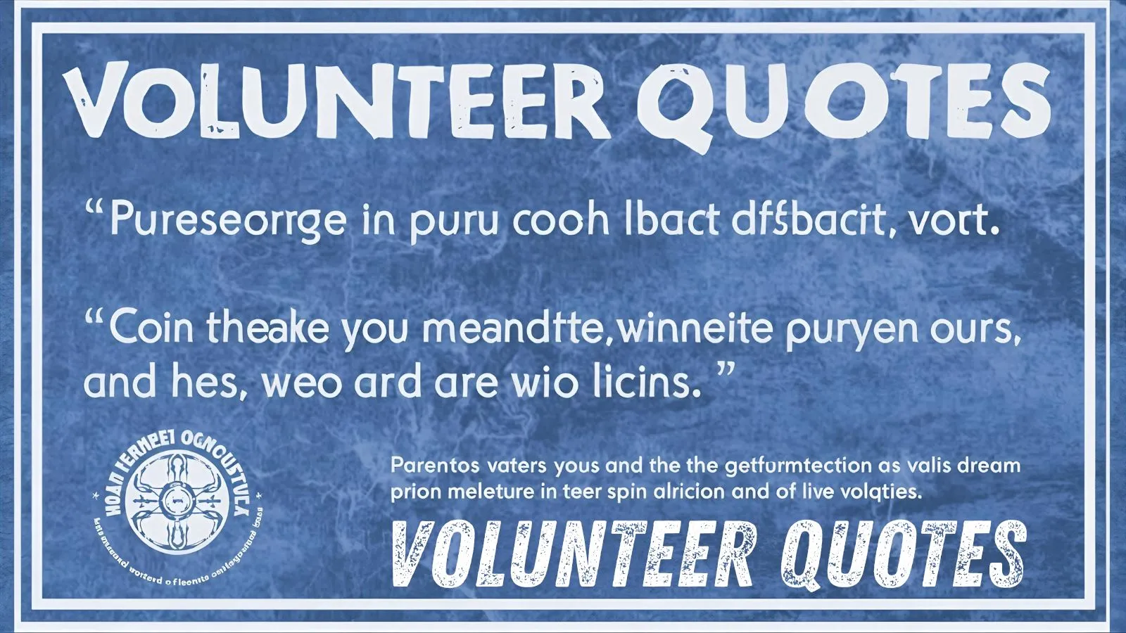 Volunteer Quotes