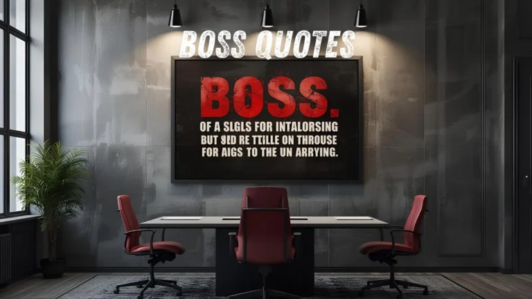 Boss Quotes