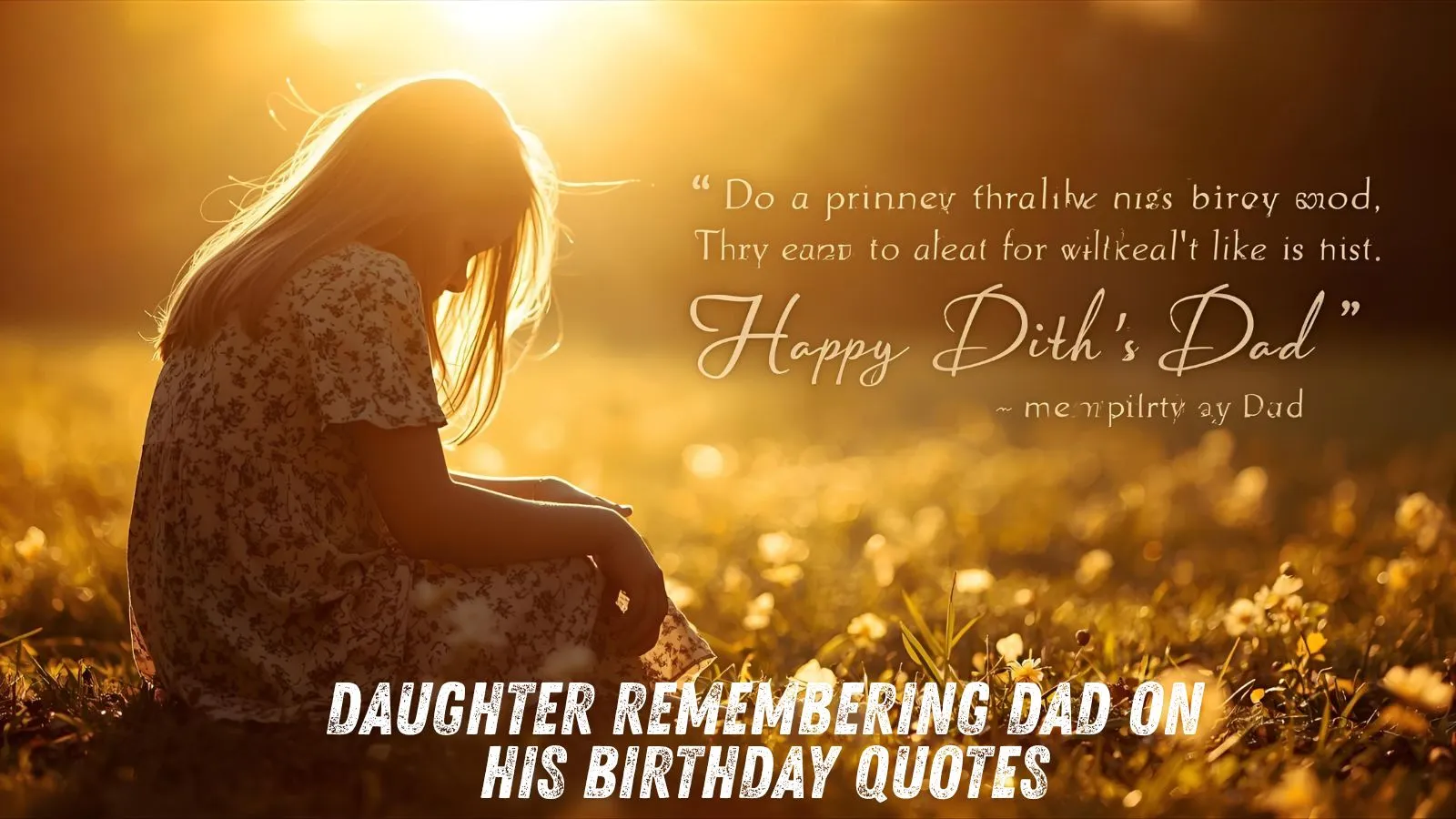 Daughter Remembering Dad on His Birthday Quotes
