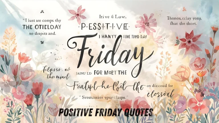 Positive Friday Quotes